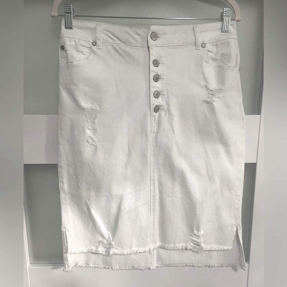 🩷 EST. 1946 Denim Knee-Length Skirt Casual